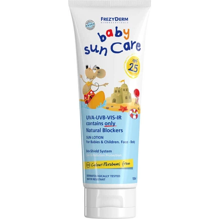 Детский солнцезащитный водостойкий крем-эмульсия Frezyderm Baby Sun Care SPF25, 100 мл: цены и характеристики