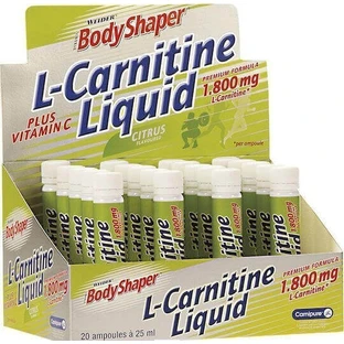 Weider L-Carnitine Liquid с карнитином и лимонным вкусом 20 x 1 мл