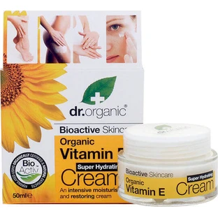 Зволожуюча сироватка для тіла з вітаміном Е та алое вера Dr.Organic для сухої/дуже сухої шкіри 50 мл