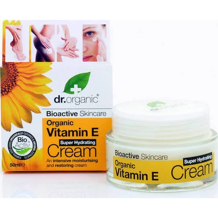Dr.Organic Увлажняющая сыворотка для тела с витамином Е и алоэ вера для сухой/очень сухой кожи 50 мл: цены и характеристики