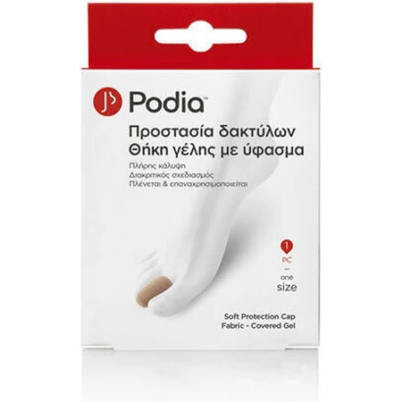 Podia пластырь мягкий защитный колпачок ткань + гелевое покрытие для трещин на пятках 1 шт 0000 00049: цены и характеристики