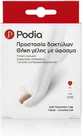 Podia пластырь мягкий защитный колпачок ткань + гелевое покрытие для трещин на пятках 1 шт 0000 00049