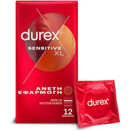 Durex Пресерванти Durex Sensitive XL великі та тонкі 12шт: ціни та характеристики