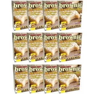 Протеиновые батончики Fit & Shape Brownie Keto Brownie со вкусом соленой карамели 24x50 гр.