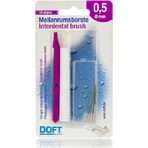 Doft Interdentals 0,5 мм ручка межзубной щетки 0,5 мм фиолетовая 12 шт: цены и характеристики