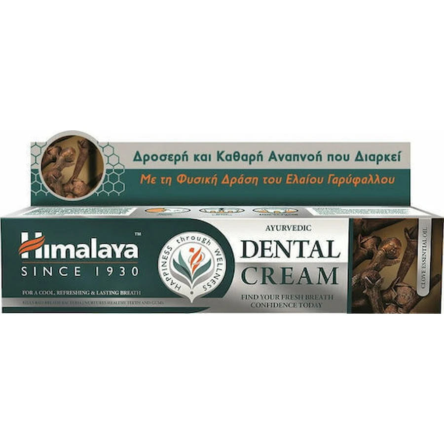 Himalaya Wellness Dental Cream Зубна паста без фтору від зубного нальоту та карієсу з гвоздичною олією 100гр: ціни та характеристики