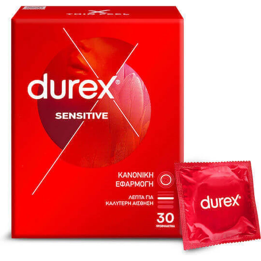 Дюрекс прокладки з попереднім консервантом Sensitive Thin Feel 30шт: ціни та характеристики