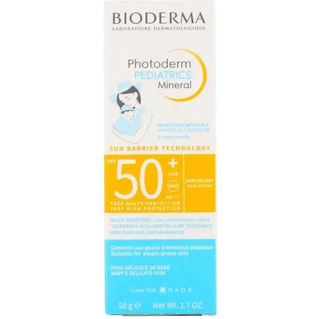 Bioderma Photoderm Pediatrics Водостойкий детский солнцезащитный крем-эмульсия SPF50 50 мл: цены и характеристики