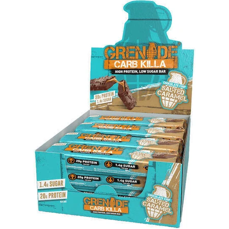 Батончики Grenade Carb Killa High с 18,3% белка и вкусом шоколадной стружки и соленой карамели 12х60гр: цены и характеристики