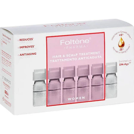 Foltene Hair & Scalp Treatment Ампулы для волос от выпадения для женщин 12x6 мл: цены и характеристики