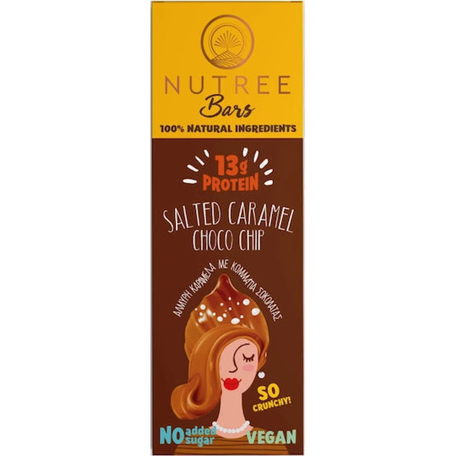 Nutree Батончики Батончики 13гр Протеиновые и вкусовые батончики Соленая карамель Шоко Чип 50гр: цены и характеристики