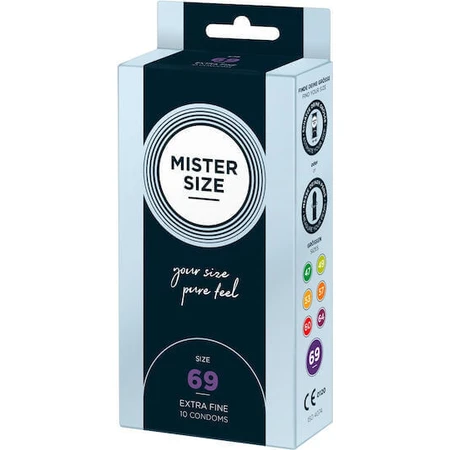 Mister Size Extra Fine Size 69mm Пресервант 10шт: ціни та характеристики
