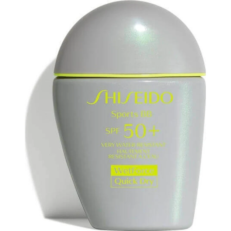 Shiseido Sports Sports BB BB Quick Dry Waterproof SPF50 сонцезахисний крем для обличчя середнього відтінку 30 мл: ціни та характеристики