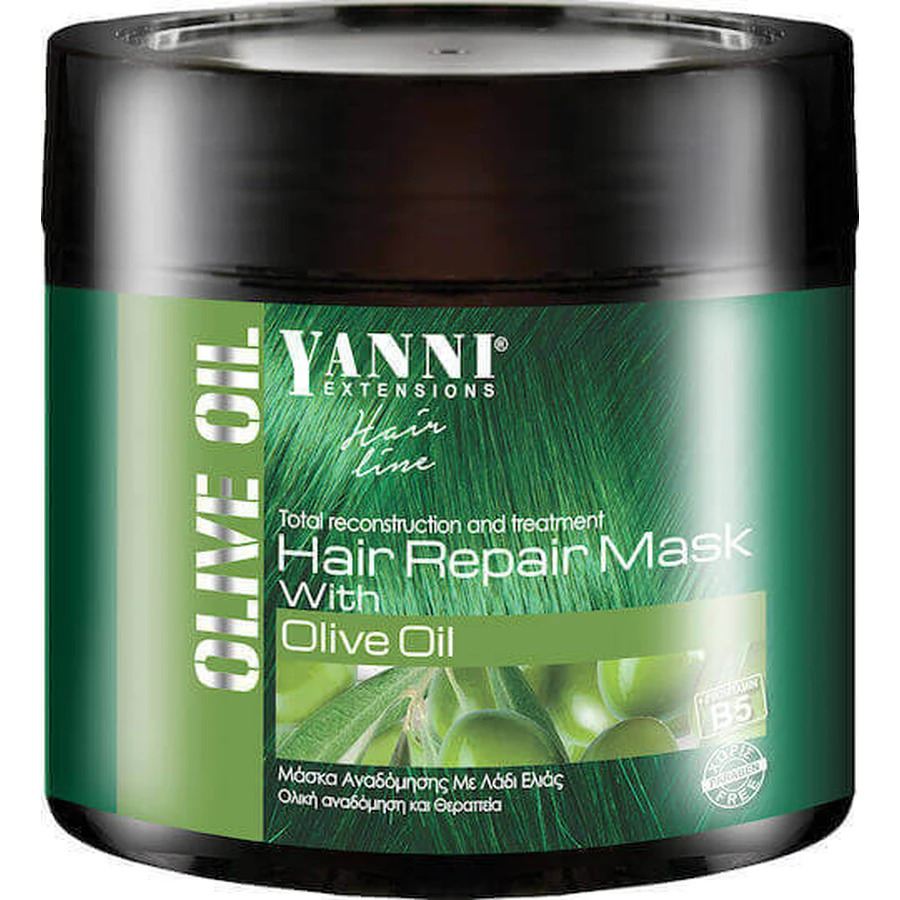 Yanni Extensions Маска для волос с оливковым маслом Восстанавливающая маска для волос 500 мл: цены и характеристики