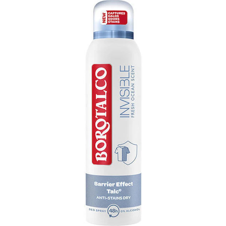 Дезодорант-спрей Borotalco Invisible Fresh Deodorant 48h Дезодорант-спрей 150мл: ціни та характеристики