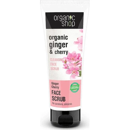 Organic Shop Имбирь и вишня скраб для лица 75 мл: цены и характеристики