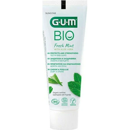 Зубна паста GUM Bio від карієсу Свіжа м'ята 75мл: ціни та характеристики