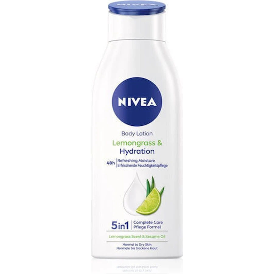 Зволожуюча сироватка для тіла Nivea Лимонна трава для всіх типів шкіри 400 мл: ціни та характеристики