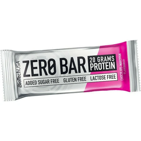 Biotech USA Zero Bar з нативним сироватковим ізолятом батончики з 40% протеїну та смаком шоколадного марципану 20x50гр: ціни та характеристики