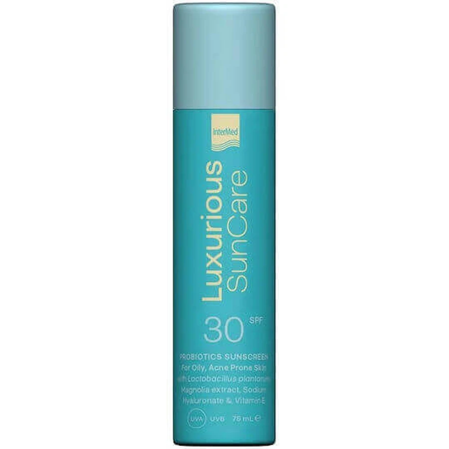 InterMed Luxurius Luxurius SunCare Probiotics Сонцезахисний крем для обличчя SPF30 75мл: ціни та характеристики