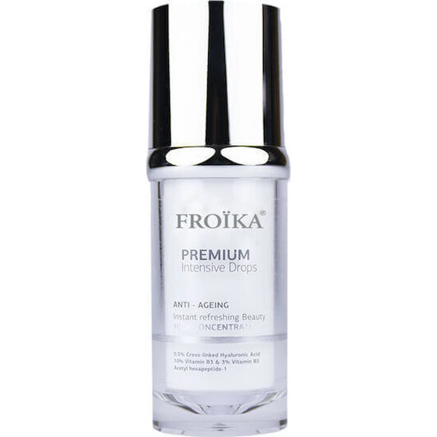 Froika Premium Інтенсивна зволожуюча та омолоджуюча сироватка для обличчя з ніацинамідом і пептидами для освітлення і тонізації 30мл: ціни та характеристики