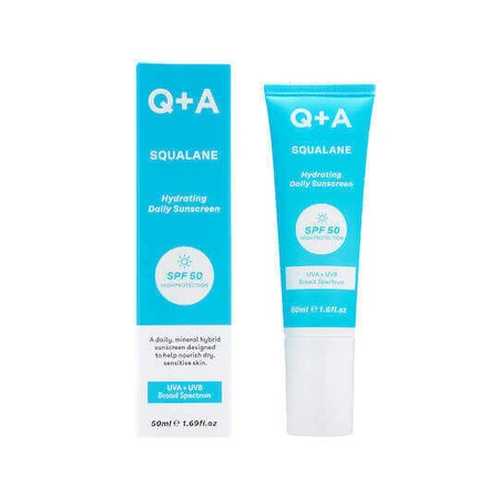 Q+A Natural Skincare Сквалановий крем для обличчя від сонця SPF50 50 мл: ціни та характеристики