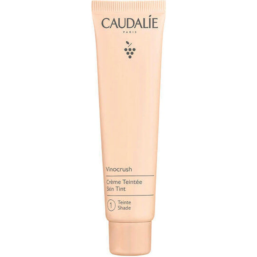 Caudalie Vinocrush Skin Tint Shade 1 Зволожуючий і тонуючий денний крем з гіалуроновою кислотою та пребіотиками 30 мл: ціни та характеристики
