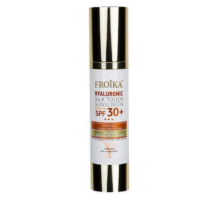 Froika Hyaluronic Silk Touch Гиалуроновый шелковый водостойкий солнцезащитный крем для лица SPF30 50 мл: цены и характеристики