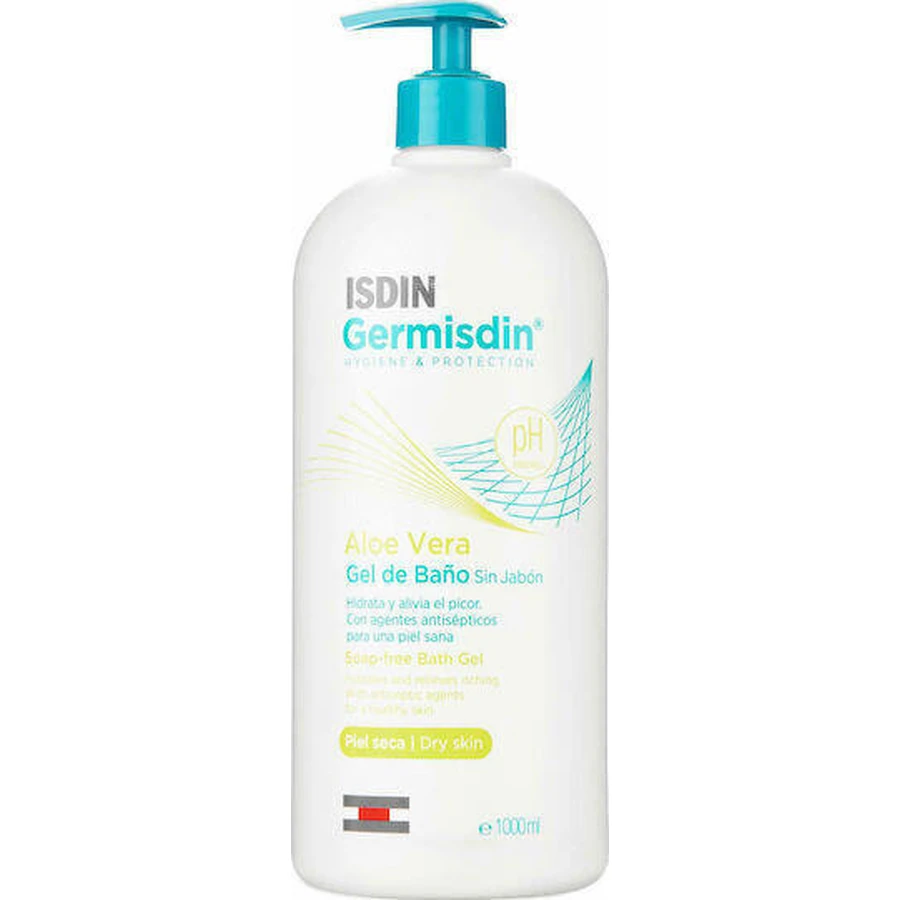 Isdin Germisdin Aloe Vera Антисептичний гель для душу без мила Aloe Vera Антисептичний гель для душу без мила 1000мл: ціни та характеристики