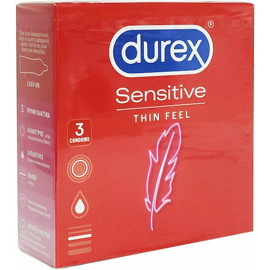 Durex Чутливий попередній консервант Durex 3шт: ціни та характеристики