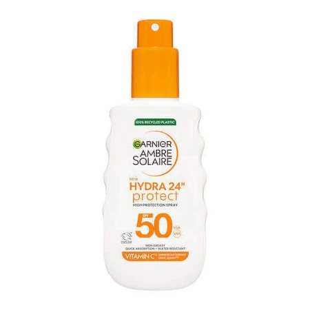 Garnier Hydra 24h Protect Водостійкий сонцезахисний лосьйон для тіла SPF50 SPF50 Спрей для тіла 150 мл: ціни та характеристики