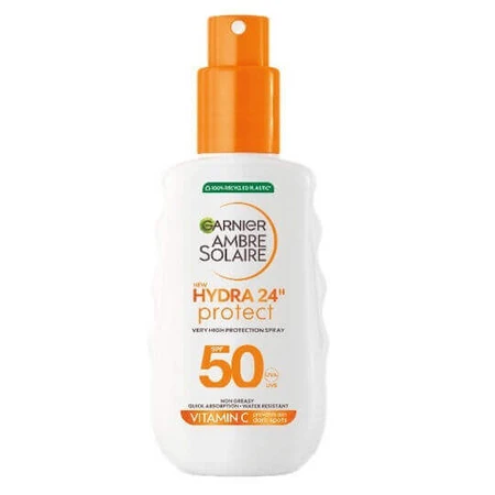 Garnier Hydra 24h Protect Водостійкий сонцезахисний лосьйон для тіла SPF50 SPF50 Спрей для тіла 150 мл: ціни та характеристики