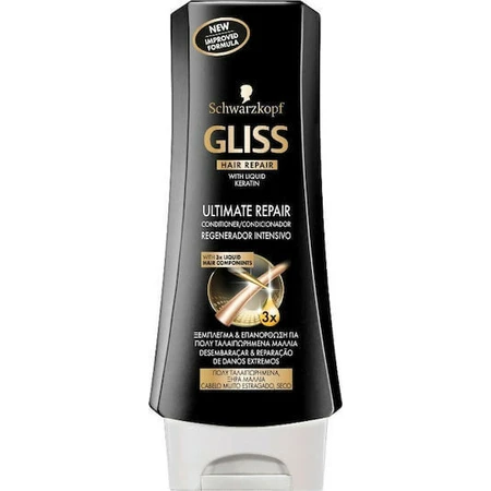 Schwarzkopf Gliss Ultimate Repair Відновлювальний/живильний кондиціонер для сухого волосся 200 мл: ціни та характеристики