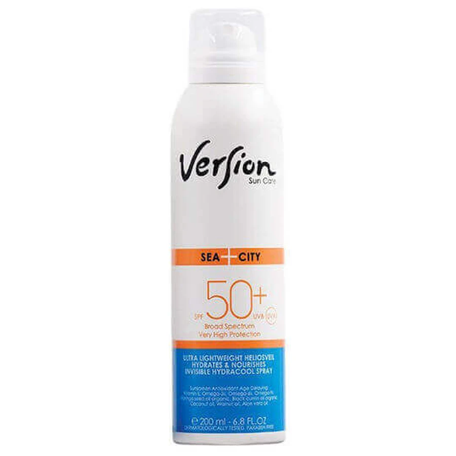 Версія Sea+City Сонцезахисний спрей для тіла SPF50+ Спрей для тіла 200мл: ціни та характеристики
