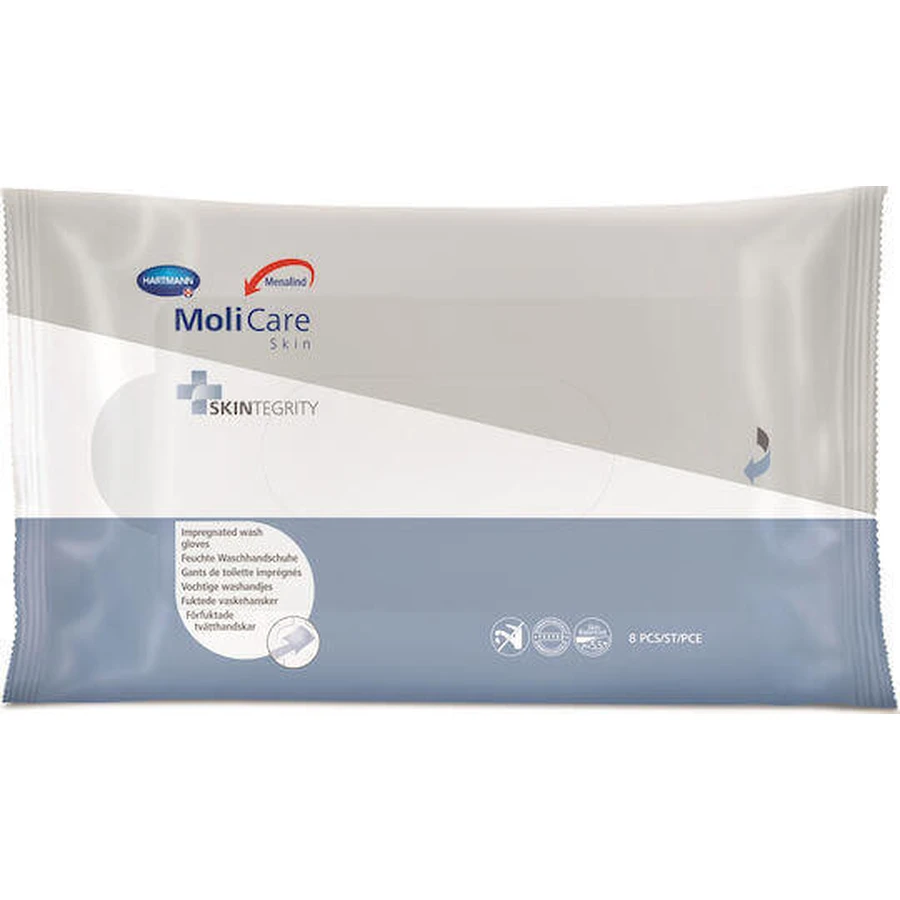 Hartmann Menalind Professional Protect Clean Профессиональные защитные чистые салфетки Влажные перчатки для ванны 8шт: цены и характеристики