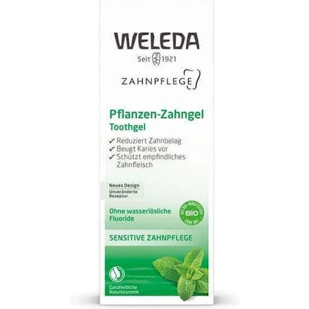 Weleda Dental Care Зубна паста на рослинній основі від зубного нальоту та карієсу 75мл: ціни та характеристики