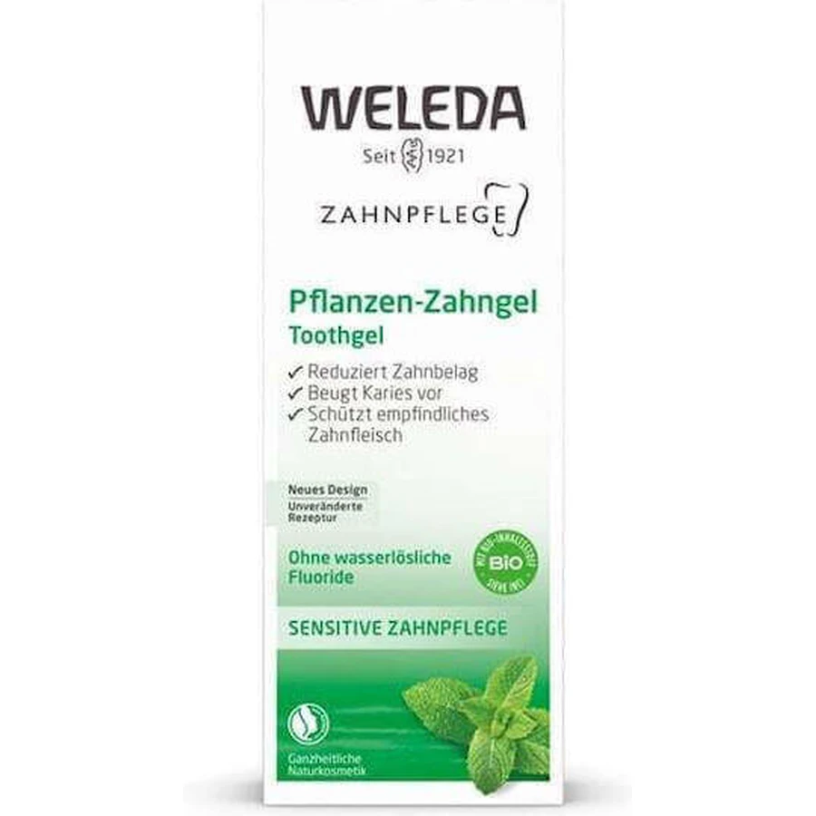Weleda Dental Care Зубна паста на рослинній основі від зубного нальоту та карієсу 75мл: ціни та характеристики