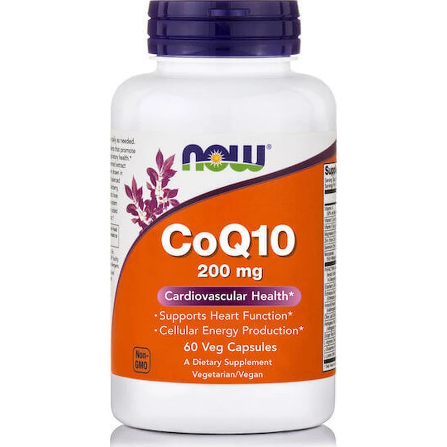 Now Foods CoQ10 200мг 200мг 60 рослинних капсул: ціни та характеристики