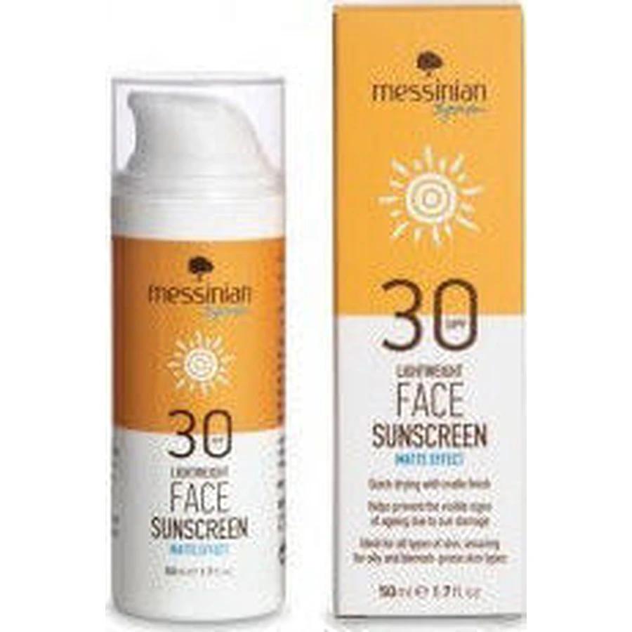 Messinian Spa Messinian Spa Нежный матовый солнцезащитный крем для лица SPF30 спрей 50 мл: цены и характеристики