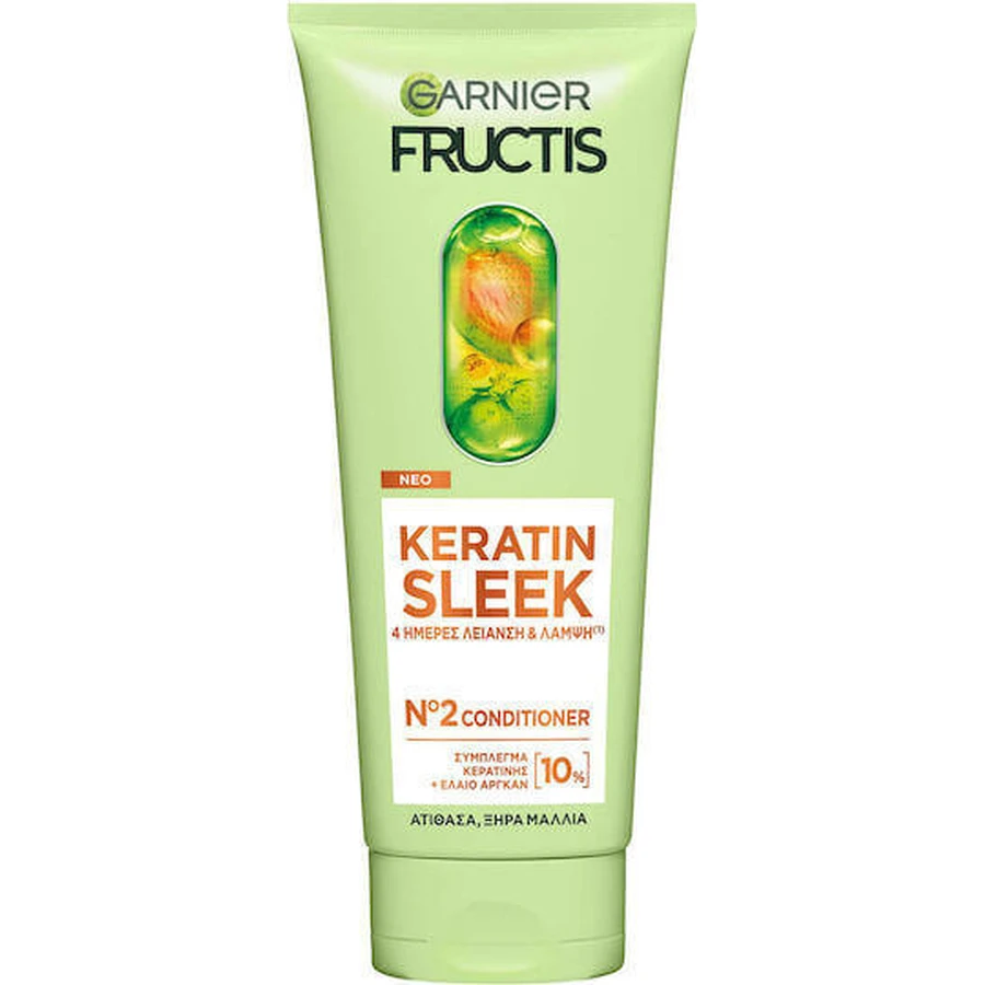 Garnier Keratin Sleek Восстановление/питание Кондиционер для наэлектризованных волос 200 мл: цены и характеристики