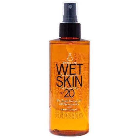 Лаборатория Молодости. Wet Skin Водостойкое солнцезащитное масло для лица и тела SPF20 SPF20 Спрей 200 мл: цены и характеристики