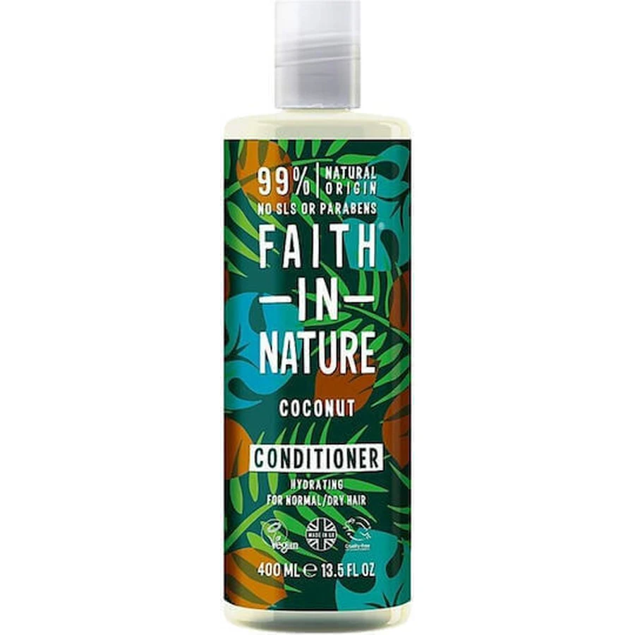 Faith in Nature Зволожуючий кондиціонер для сухого волосся з органічною кокосовою олією 400мл: ціни та характеристики
