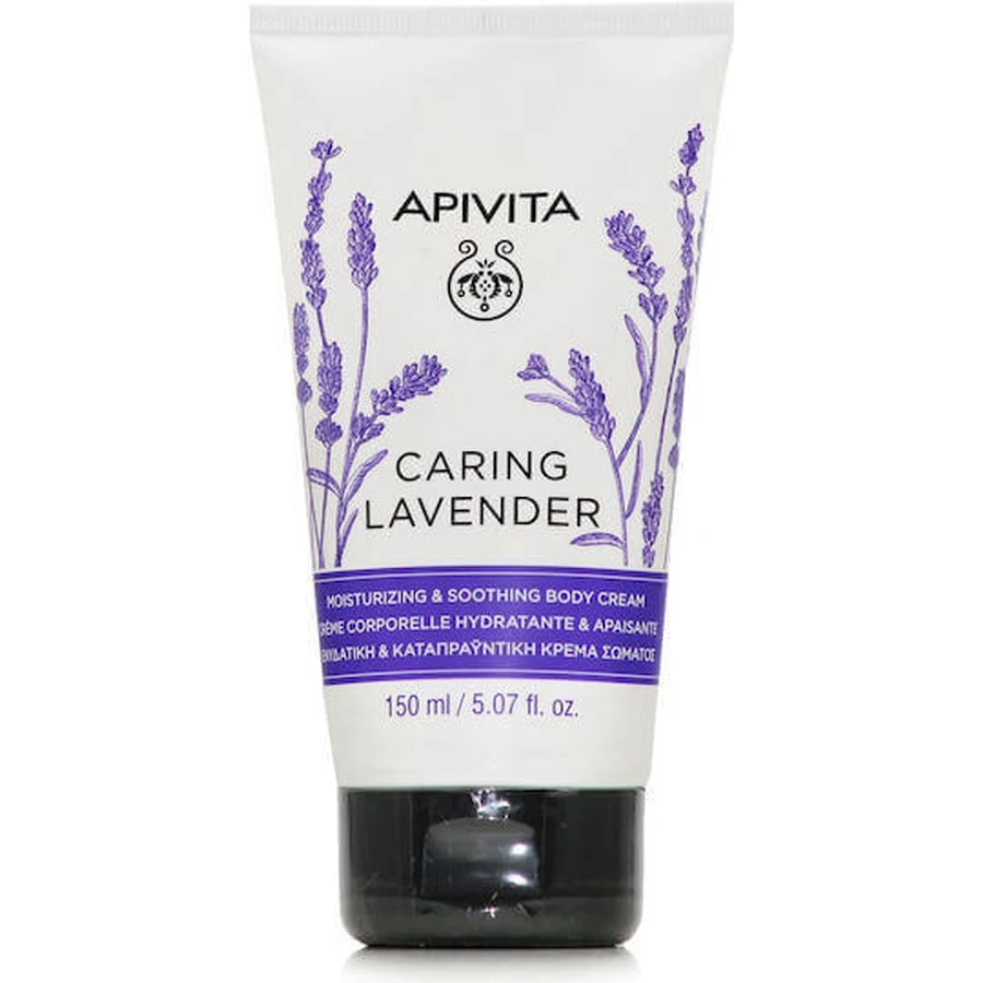 Apivita Caring Lavender Caring Lavender Увлажняющий крем для тела с ароматом лаванды для сухой и чувствительной кожи 150 мл: цены и характеристики