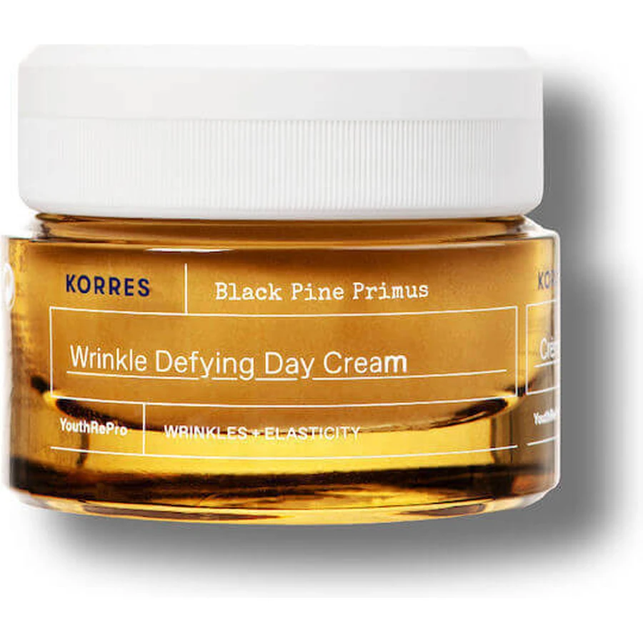 Korres Black Pine Primus Primus Антивіковий та освітлюючий денний крем для обличчя з ретинолом та гіалуроновою кислотою 40мл: ціни та характеристики