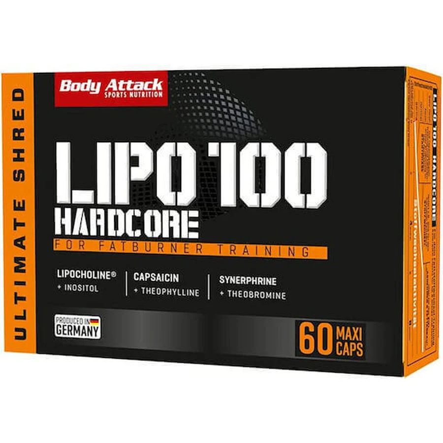 Body Attack Lipo 100 Hardcore 60 капс.: ціни та характеристики
