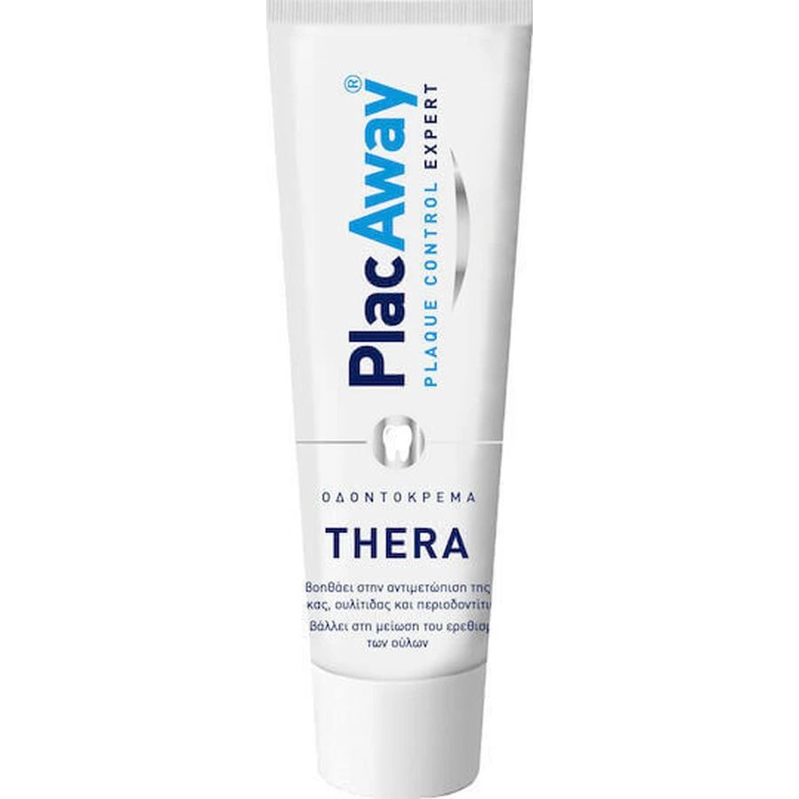 PlacAway Thera Plaque Control Expert Зубна паста від гінгівіту, зубного нальоту, карієсу та пародонтиту 75 мл: ціни та характеристики