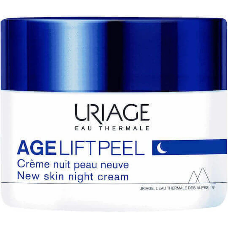 Нічний крем для обличчя Uriage Age Lift Peel проти старіння та плям з гіалуроновою кислотою 50 мл: ціни та характеристики