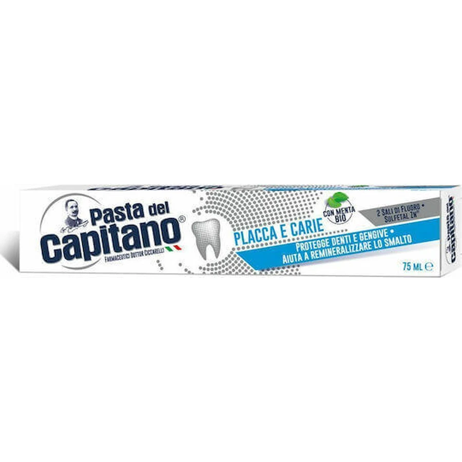 Pasta del Capitano Защитная зубная паста от налета и кариеса 75 мл: цены и характеристики
