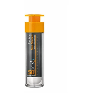 Инновационный черный водостойкий гель для лица с защитой от солнца Frezyderm Active Sun Screen SPF50, 50 мл