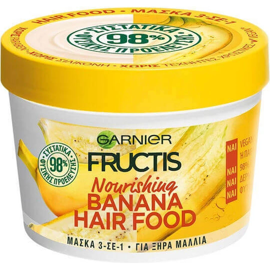 Garnier Fructis Hair Food Бананова зволожуюча маска для волосся 390 мл: ціни та характеристики